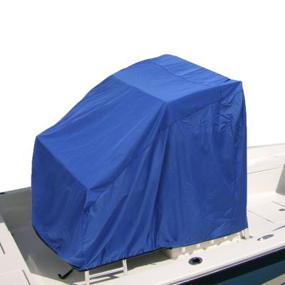 China 200D/300D/420D/600D Oxford with PU coating. Blue Waterproof Heavy Duty Center Console Cover Large Boat Boat Cover for sale