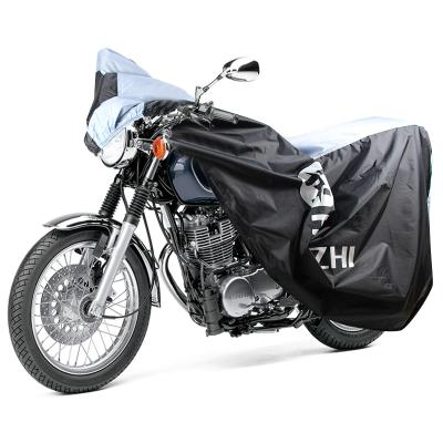 China Durable Waterproof Double Layers Waterproof Motorcycle Cover With Anti - Theft Lock Hole for sale