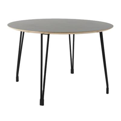 China Modern modern wooden restaurant dining round table and chair for sale