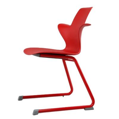 China ANSI / BIFMA Standard Cantilever Furniture Comfortable Plastic Dining Chair for sale