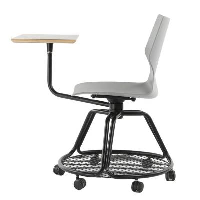 China Modern ANSI/BIFMA standard hot sale wiritng pad school plastic chair for sale