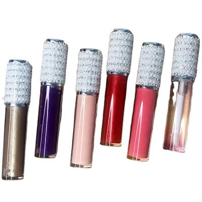 China Waterproof No Container Matte Organic Lipstick Lips Makeup by Logo Metallic Unique Lip Gloss for sale