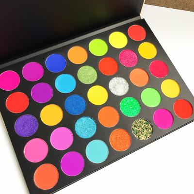 China Private Label Waterproof Unique Marble Cardboard Packaging Palette Gold Eyeshadow Palette for sale