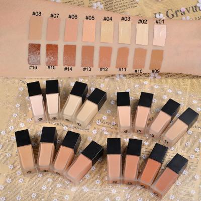 China Anti-Wrinkle 16 Colors Makeup Dark Color Matte Mineral Liquid Foundation for sale