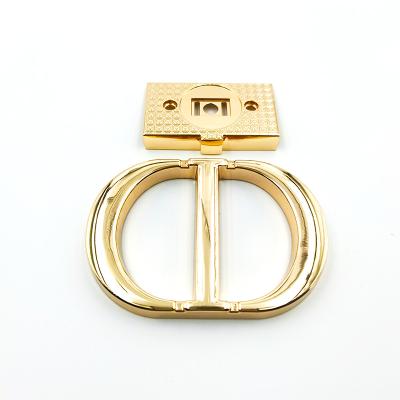 China Handbag Making Accessories Turn Hardware Metal Handbag Lock for sale