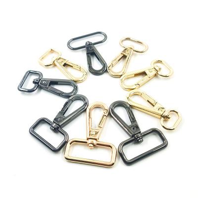 China Hard Custom Adjustable Swivel Spring Buckle Handbag Gold Hardware Accessories Snap Bag Hooks for sale