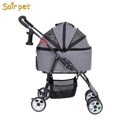 China Cheap Viable Detachable Stroller Factory Price Pet Walker Folding Handmade Pet Stroller for sale