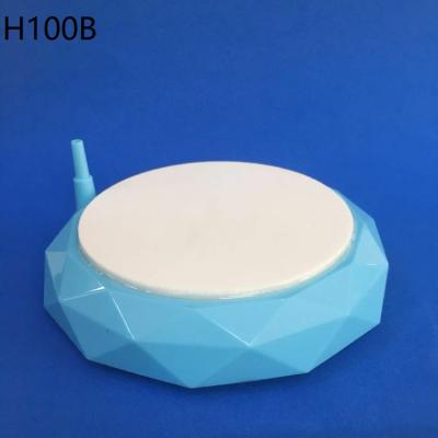 China Viable Wholesale HiSin/HaiXin H100B 100*130*H27mm Color Aquaculture Aquarium Air Stone Blue Stone Ozone Diffuser with super mirco bubbles for sale