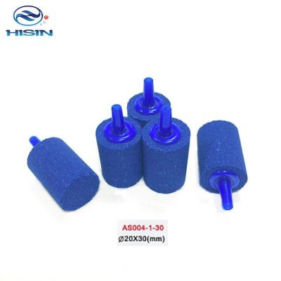 China HiSin Viable AS004-1-30 Bulk 20*30 Aquarium Air Stone For Sewage Hydroponics Cylinder Compressor Bubble Stone Oxygen Stone for sale