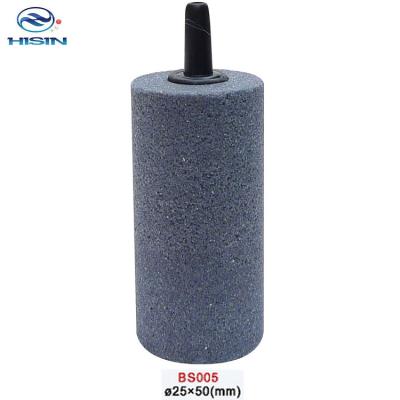 China HiSin Viable BS005 25*50mm Bulk Aquarium Air Stone For Wastewater Hydroponics Cylinder Compressor Bubble Stone Oxygen/Air Stone for sale