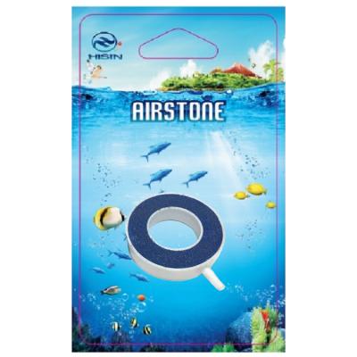 China HiSin/HaiXin WS003-2.5 White&blue 63*33*H15 Blister Stone Circle Air Fish Farm Map Stone Aquarium Accessories, Aquarium Decoration for sale