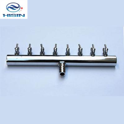 China Sustainable compressor accessories, air splitter with switch, aquarium oxygen splitter for sale