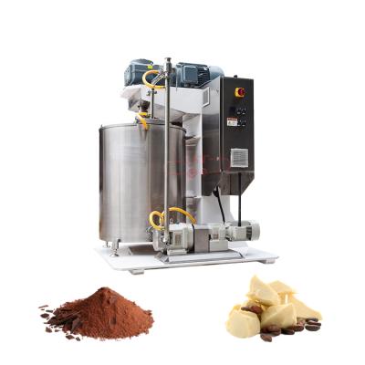 China Brand New High Speed ​​Vertical Chocolate Ball Mill Snack Factory Design Chocolate Grinding Machine for sale