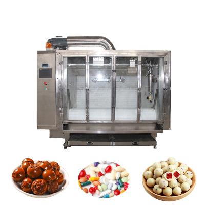 China Snack Factory Food Machine Factory Belt Millimeter Chocolate Beans Nut Powder Coater for sale