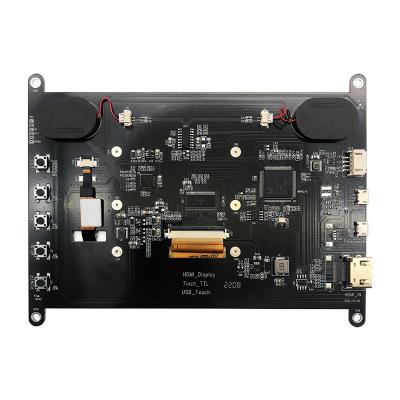 China exhibición capacitiva de la pulgada HDMI de la pantalla táctil 800x480 7 compatible con la frambuesa pi 3 4 5 en venta