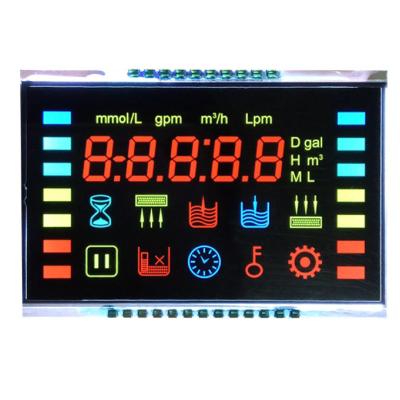 Cina Display LCD a 7 segmenti personalizzato Macchina per la disinfezione degli anioni di ozono, controller dell'aria fresca, LCD a sfondo nero VA in vendita