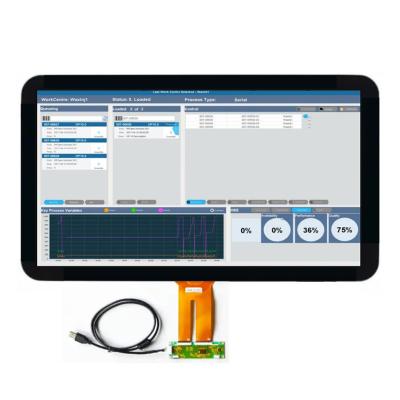 China PCAP TFT Display 21.5 pulgadas FHD 1920*1080 Resolución, LVDS 21.5 pulgadas TFT LCD Display con controlador de luz de fondo LED incorporado en venta