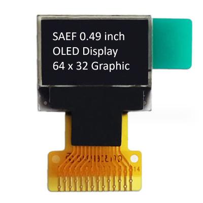 China 0.49 Inch OLED Display Module 64x32 Graphics Display Industrial Grade for sale