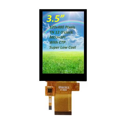 China 320x480 HVGA 3,5 inch TFT LCD Display MCU + SPI-interface met capacitieve touchscreen Te koop