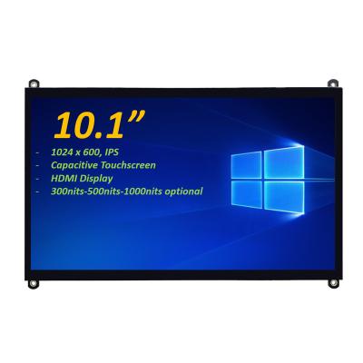 Китай 10.1 дюймовый TFT LCD дисплей 1024 * 600, 5-точечный сенсорный дисплей совместим с Raspberry Pi, частота обновления 60Hz продается