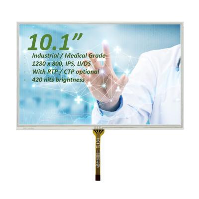 Cina 10 Inch Resistive LCD Touch Screen 1280x800 Dots Industrial / Medical Grade in vendita