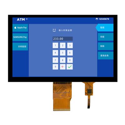 China Hohe Helligkeit 1000nits 7-Zoll IPS TFT LCD-Display 1024*600 Punkte RGB-Schnittstelle mit CTP zu verkaufen