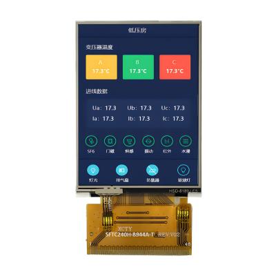 China TFT LCD Factory Supply 2.4 Inch QVGA 240x320 Dots MCU&RGB Interface With RTP à venda