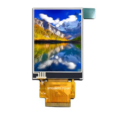 Китай 1000нит 2,8 дюйма Высокая яркость TFT LCD дисплей 240 X 320 точек IPS MCU и RGB интерфейс продается