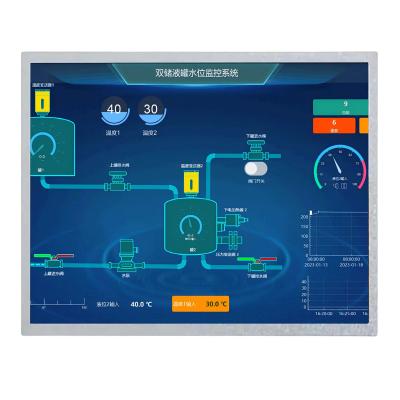 Китай Высокая яркость 1000 нит 12,1 дюйма IPS TFT LCD дисплей 1024 * 768 точек LVDS интерфейс продается