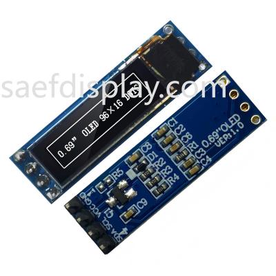 China 0.69 Inch OLED Display Module - 96x16 I2C, SSD1306 IC, White, Arduino Compatible Best Price USA Te koop