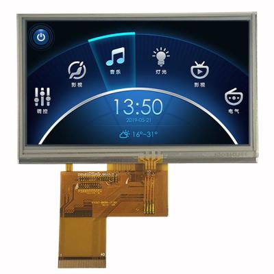 China 4,3 Duimlcd TFT Vertoningscomité 480x272 met RGB Interface Weerstand biedende Aanraking Te koop