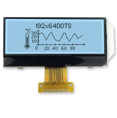 China El DIENTE 192x64 LCD gráfico monocromático exhibe el interfaz positivo de FSTN UC1609C 3.3V SPI en venta