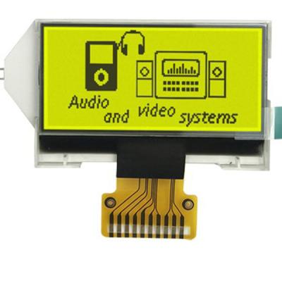 Cina Colore verde giallo del fondo del modulo LCD del DENTE dell'interfaccia 128x64 di SPI in vendita