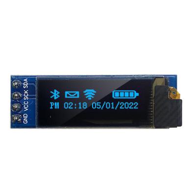 China Anzeigen-Modul 3V 5V 128x32 OLED Stifte 0,91 Zoll-4 mit SSD1306 Fahrer IC zu verkaufen