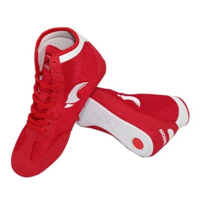 China EVA Training Boxing Shoes Wrestling Shoes Professional High Top Breathable Non-slip Shoes For Men for sale