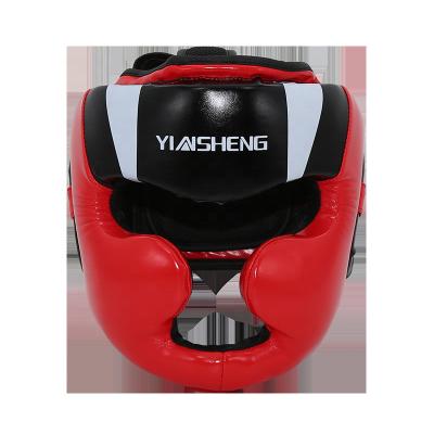 China Yinsheng Headgear Helmets Head Guard Head Guard Leather Adjustable Boxing Gear For Fight Training S M L for sale