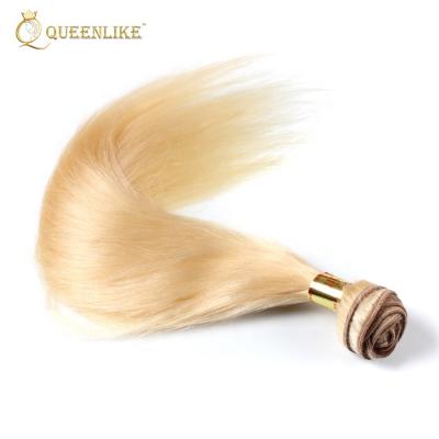 China Silky Straight Wave Virgin Cuticle Aligned Russian Blonde Hair Weave for sale