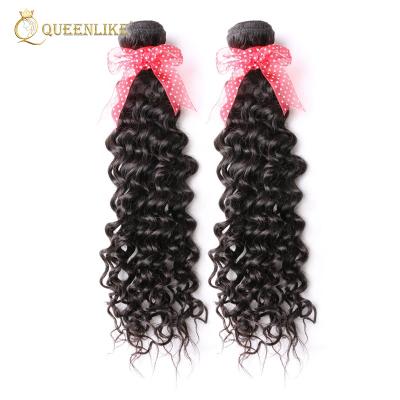 China Indian Raw Wholesale High Quality 100% Virgin Deep Wave Hair Bundles for sale