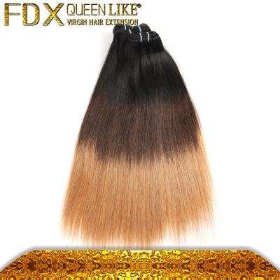 China Silky Straight Wave Hair Product 3T Ombre Hair Weaves 100% Unprocessed Brazilian Virgin Hair Weave for sale