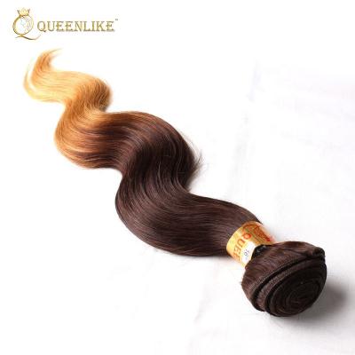 China Body Wave Ombre Body Wave Two Tone Colored Virgin Hair Weave Bundles for sale