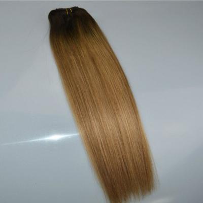 China Back Wave Brown Hair 100% Virgin Human Hair Silky Straight Balayage Hair With Highlight Blonde Balayage Accent Silky Straight Hair for sale