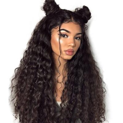 China Deep Wave Cuticle Aligned Virgin Raw Indian Human Hair Full Lace Wigs for sale