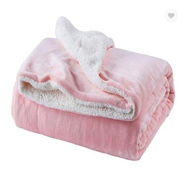 China Soft Micro Plush Polyester Fiber Fleece Winter Anti-pilling Sherpa Blanket Fabric for sale