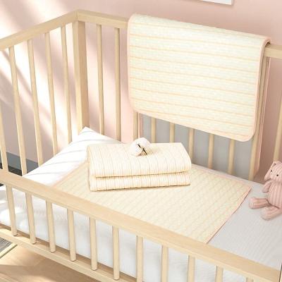 China Antistatic Cotton Fabric Custom Baby Pad Washable Baby Blankets for sale