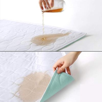 China Anti-Static Non-Slip Incontinence Cushions Incontinence Bed Pads Washable Baby Bed Underpads for sale