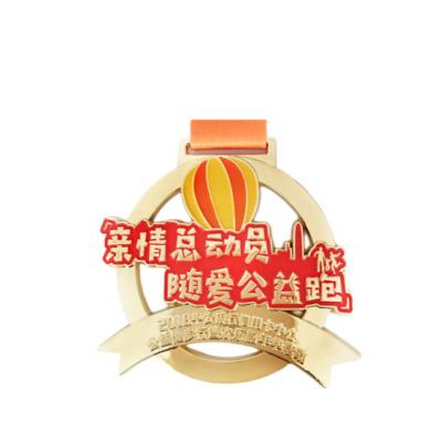 China Marathon Custom Athletics Promotion Medal Medal Metal Badge Brooch Honor Badge Medal Running Custom for sale