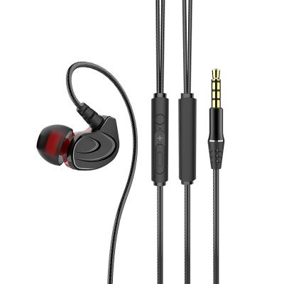 China In-ear Sports Earbuds Wired With Microphone, Sweatproof Working Headphones With Earfin, Metal In Ear Headphones For Workout Exercise Gym for sale