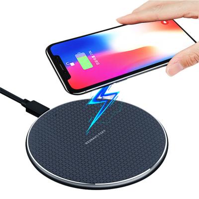 China Cell Phone 10W 15w Qi Wireless Charger Pad Led Lightweight Fast Charging Wireless Charger for sale