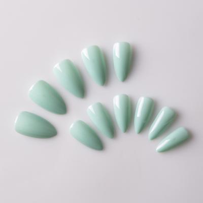 China Design Fashion Private Label Shape Nail Tips Flexibility Solid Colors Design False Nails for sale