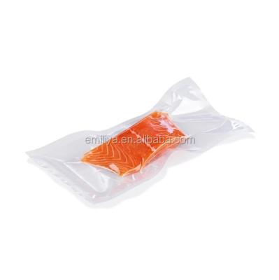 China Viable Standard Food Grade Aluminum Foil Zipper Vacuum Sealer Food Bag Embossed PA Reusable PE Food Storage Bag for sale